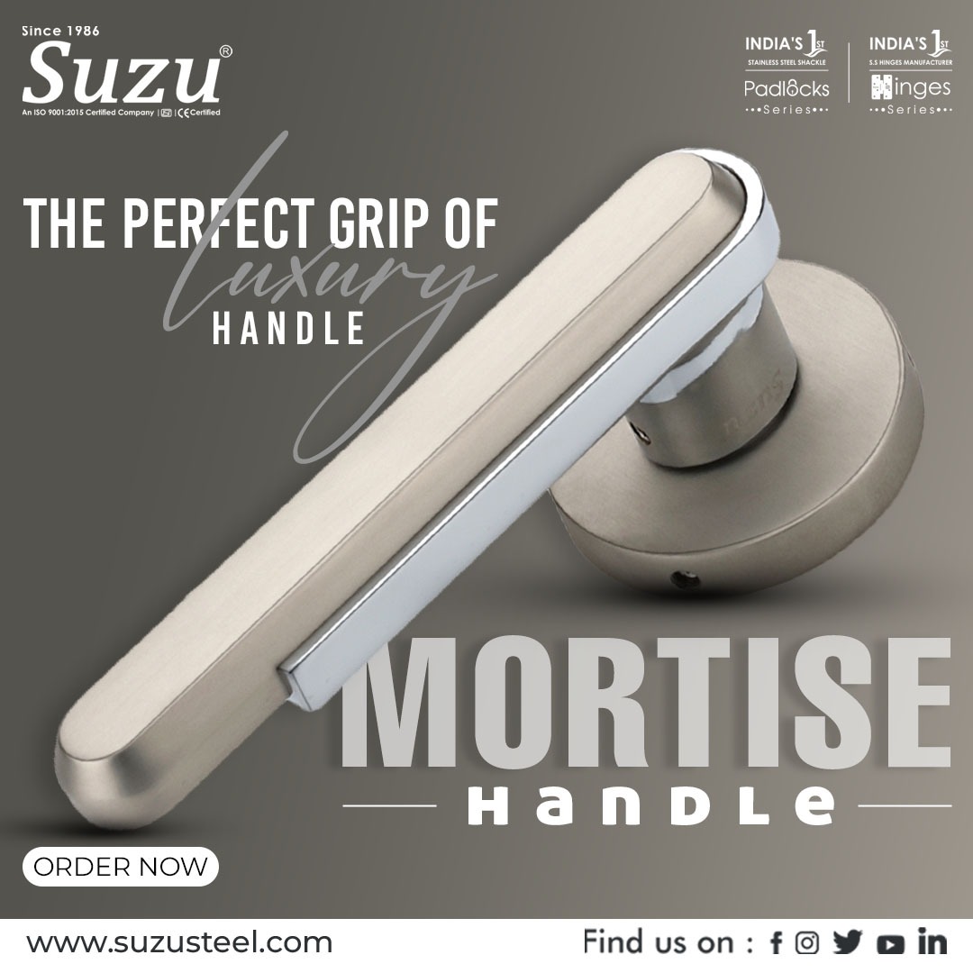 Elegance in Every Grip – Suzu Steel Mortise Handles.