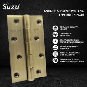 ANTIQUE SUPREME WELDING TYPE BUTT HINGES