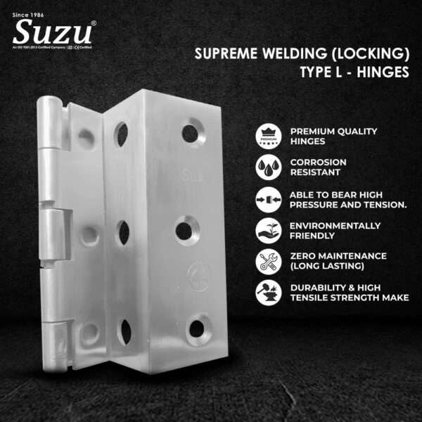 15- SUPREME WELDING (LOCKING) TYPE L - HINGES - Image 2