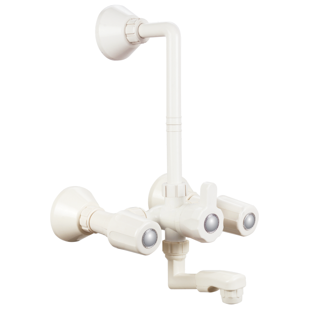 WALL MIXER WITH L-BEND