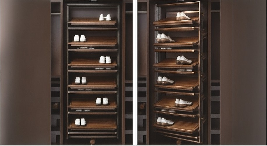 Rotating Shoe Rack